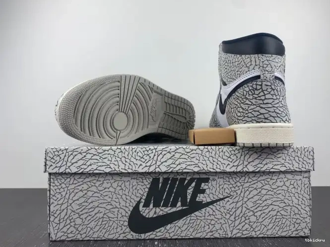 Rep TBK Cement White OG Air High 1 DZ5485-052 Jordan 0504